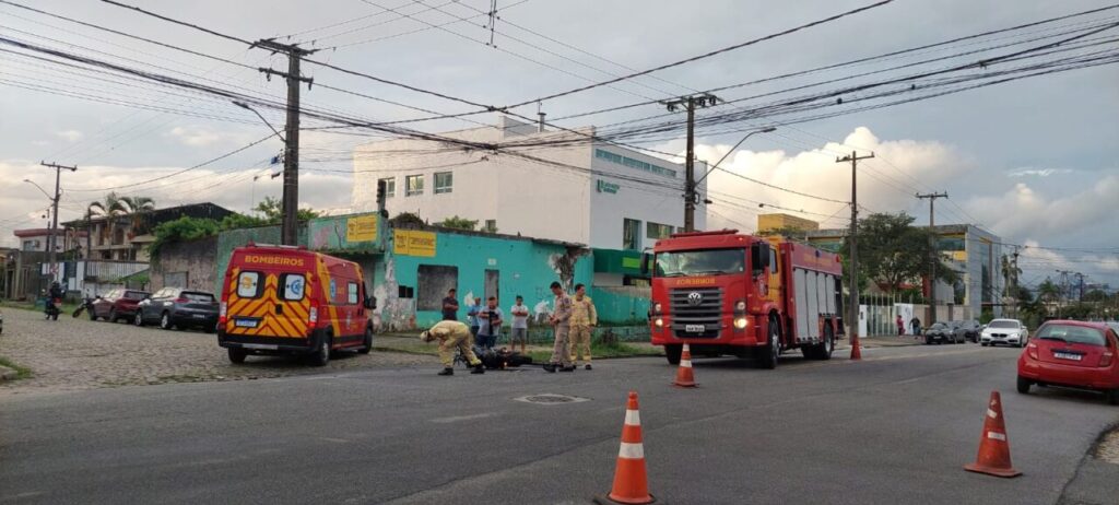 bombeiros rua acidente