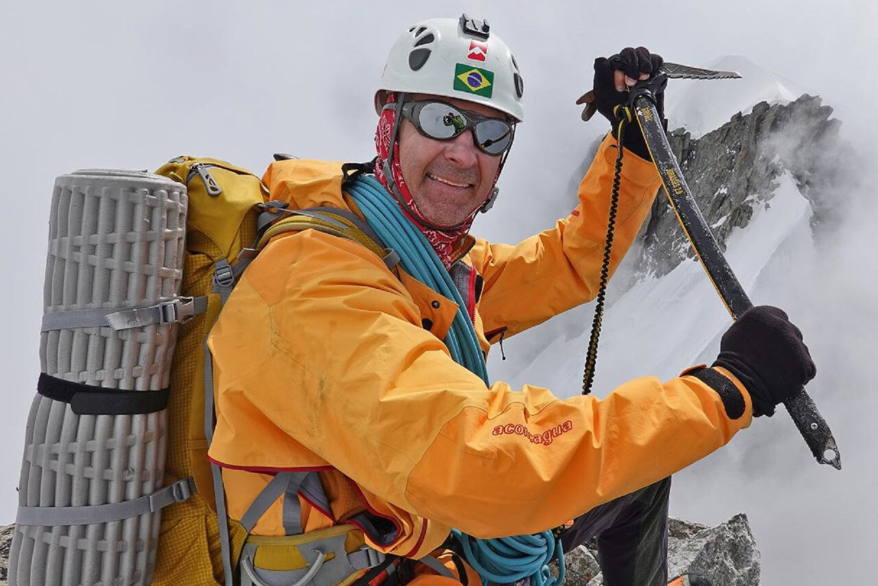 Em 2023, o paranaense alpinista escalou os Alpes