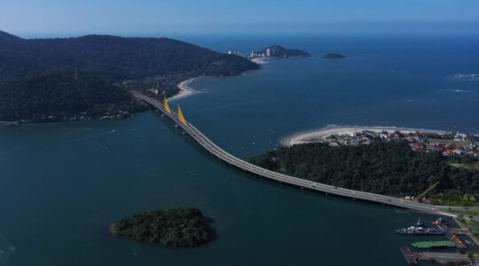 ponte de guaratuba projeção