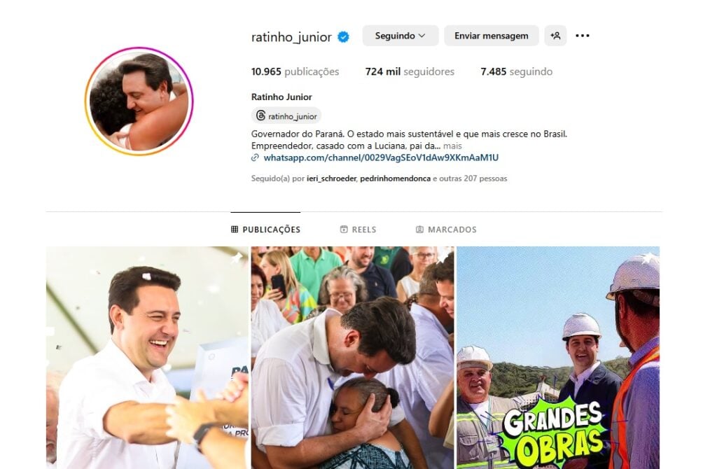 ratinho engajamento redes sociais