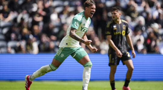 Guilherme Biro comemora gol pelo Austin FC