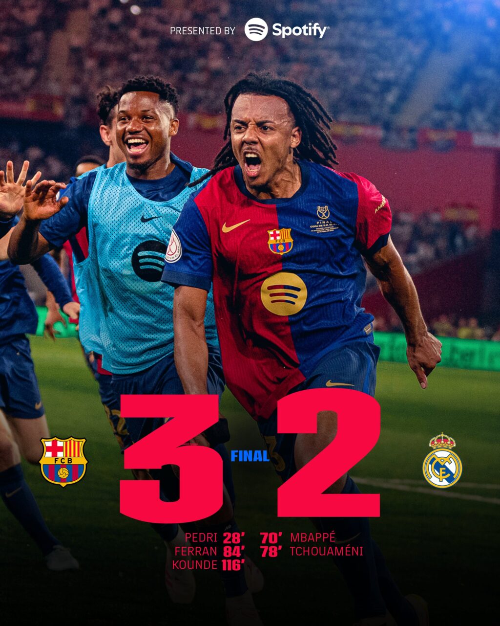 Barcelona vence a final da Copa do Rei