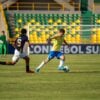 O meia Gustavo Gomes, do Athletico Paranaense, em jogo da seleção brasileira, contra o Equador