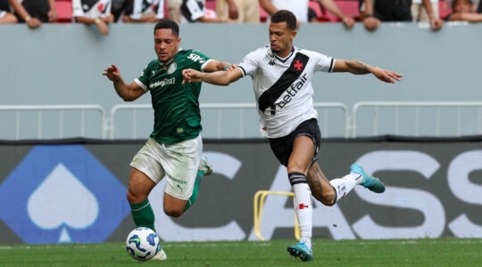 Vitor Roque, do Palmeiras, enfrenta o Vasco