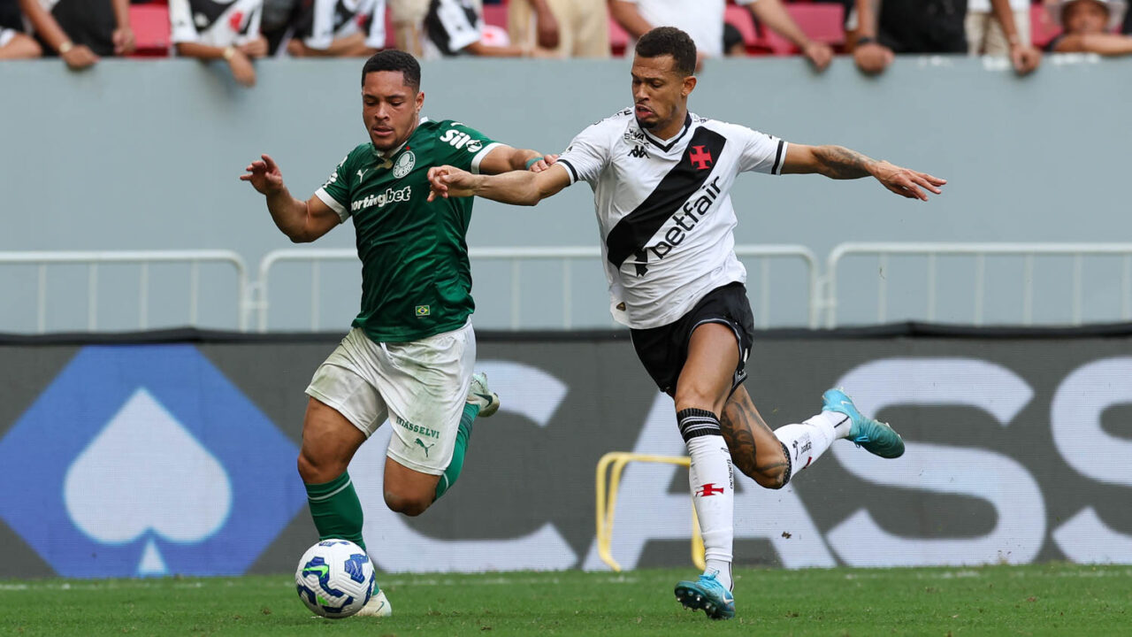 Vitor Roque, do Palmeiras, enfrenta o Vasco