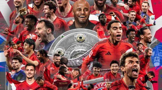 Bayern de Munique campeão, com Harry Kane