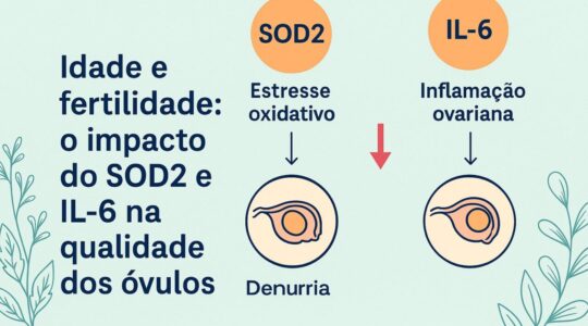 Imagem traz texto com o título do blog e ilustração de óvulos femininos.