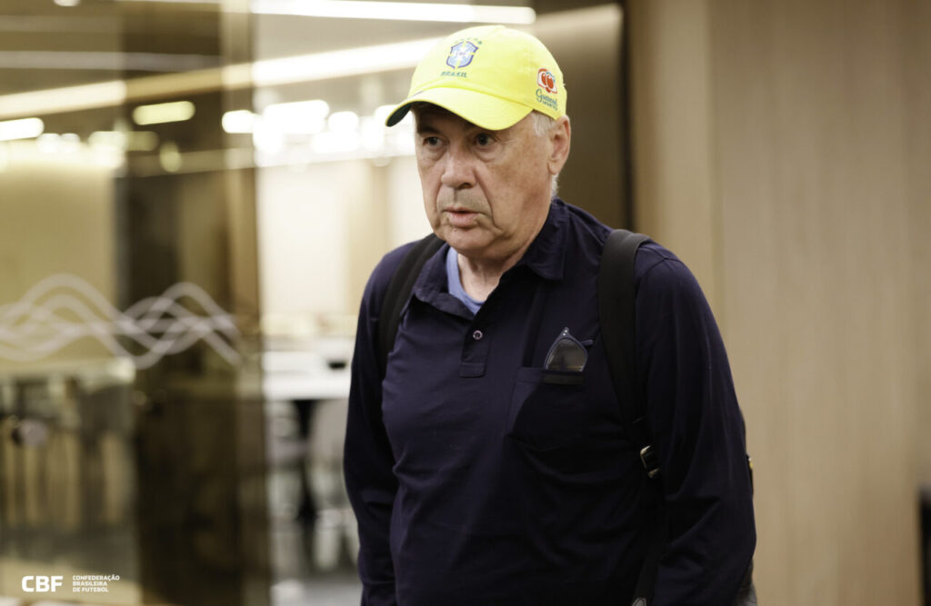 O técnico italiano Carlo Ancelotti, da seleção brasileira