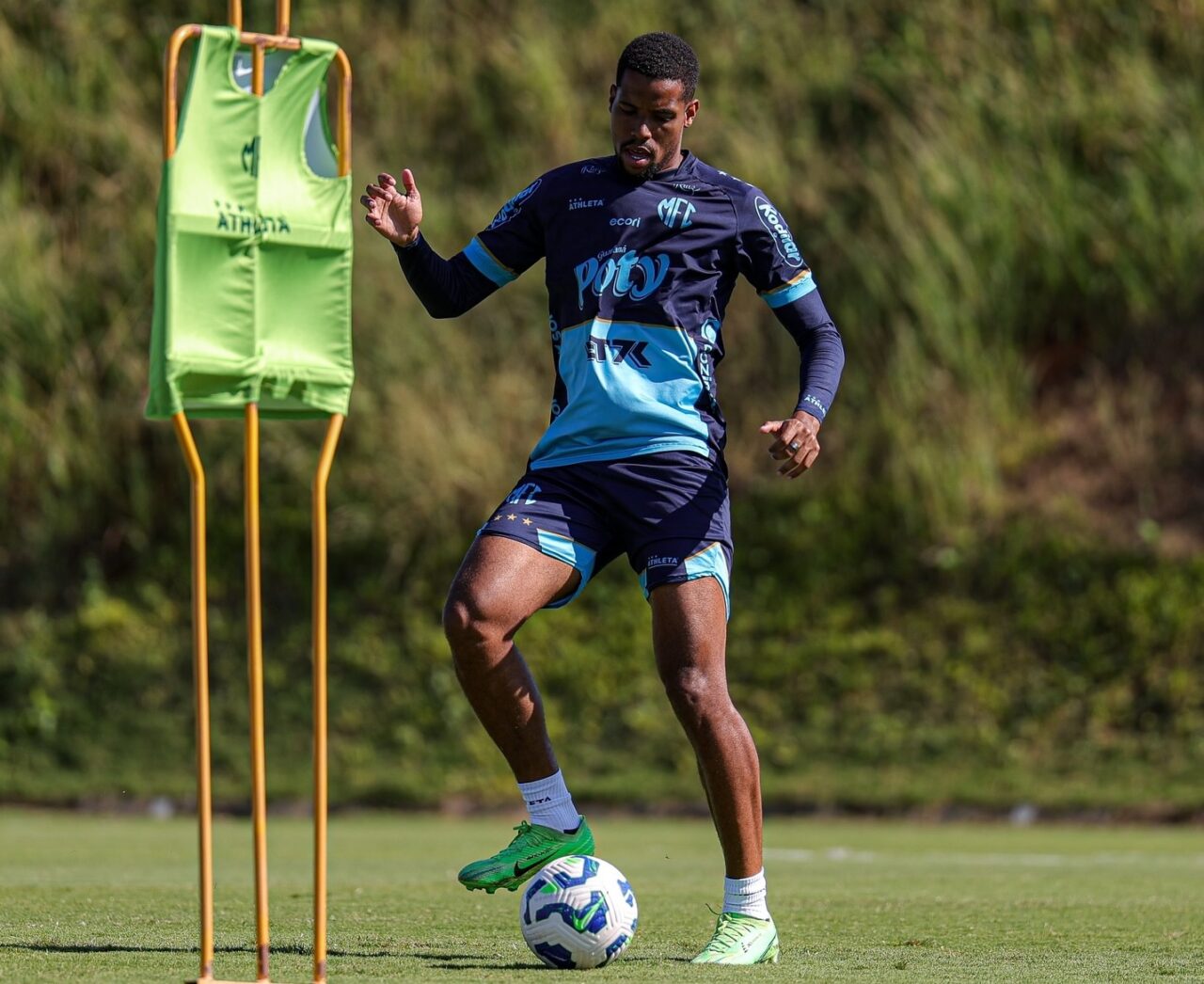 O atacante Iury Castilho, em treino do Mirassol: na mira do Coritiba