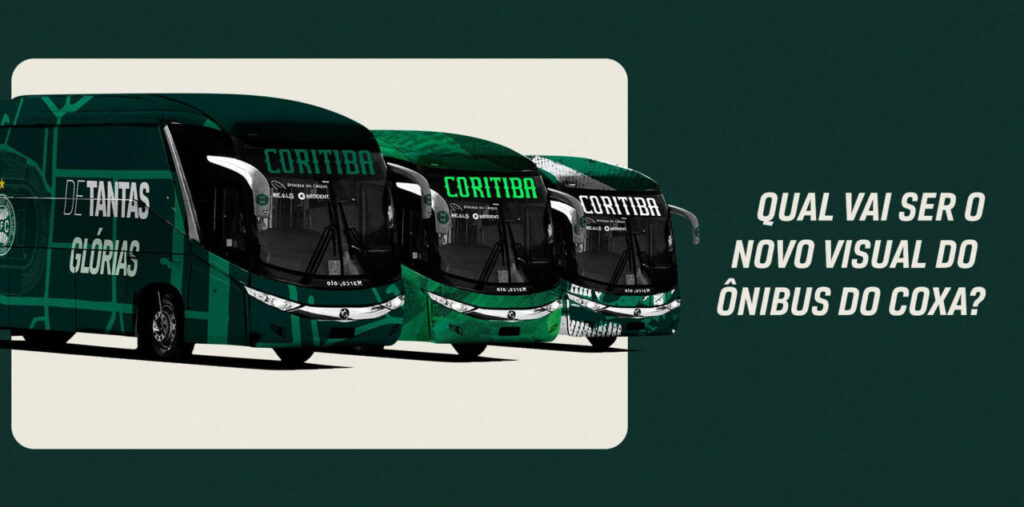 Novo visual para ônibus do Coritiba