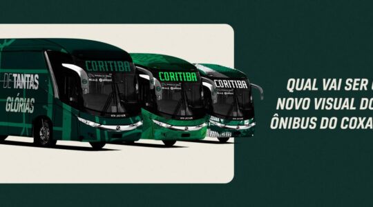Novo visual para ônibus do Coritiba