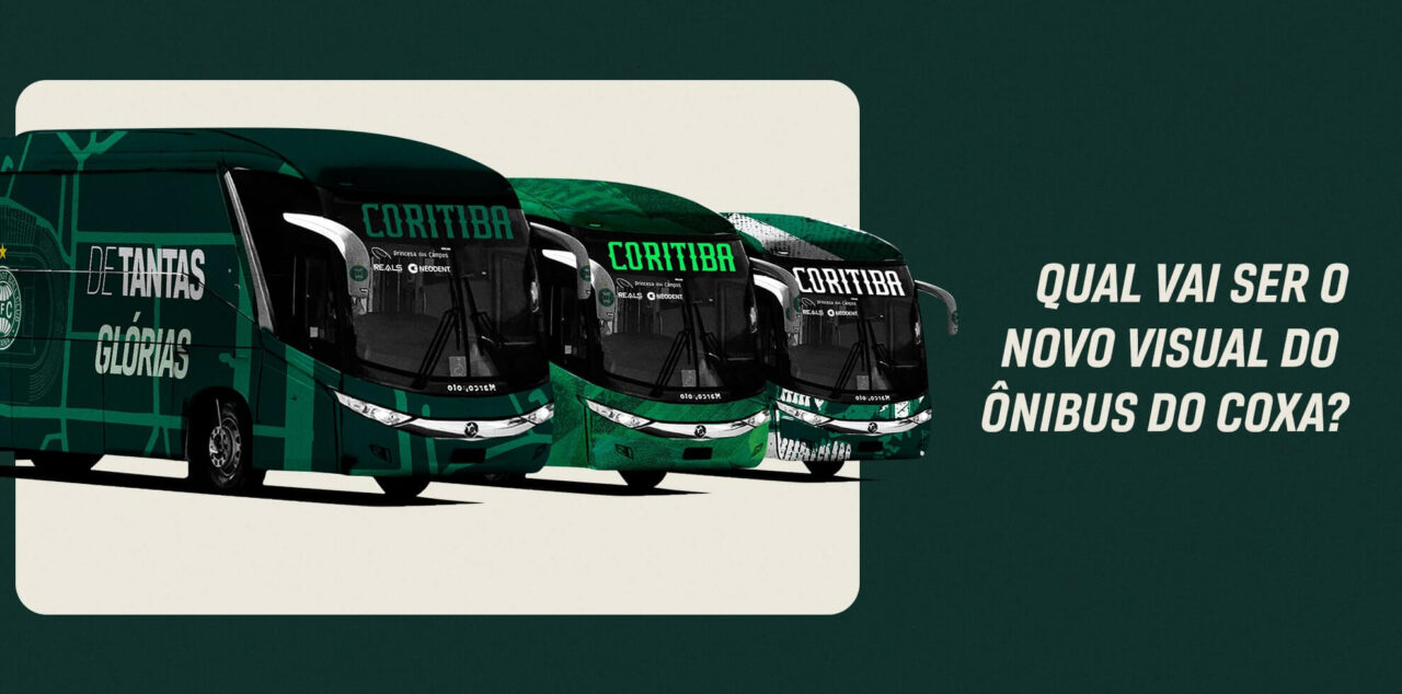 Novo visual para ônibus do Coritiba