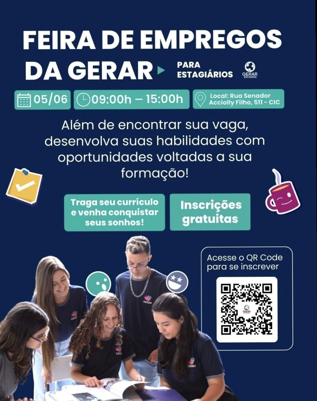 Foto feira estagiários