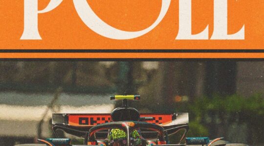 McLaren F1 comemora a pole