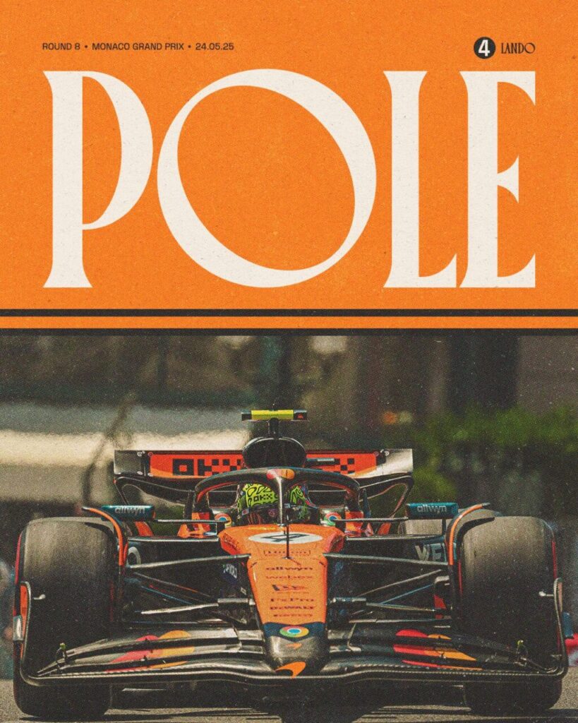 McLaren F1 comemora a pole