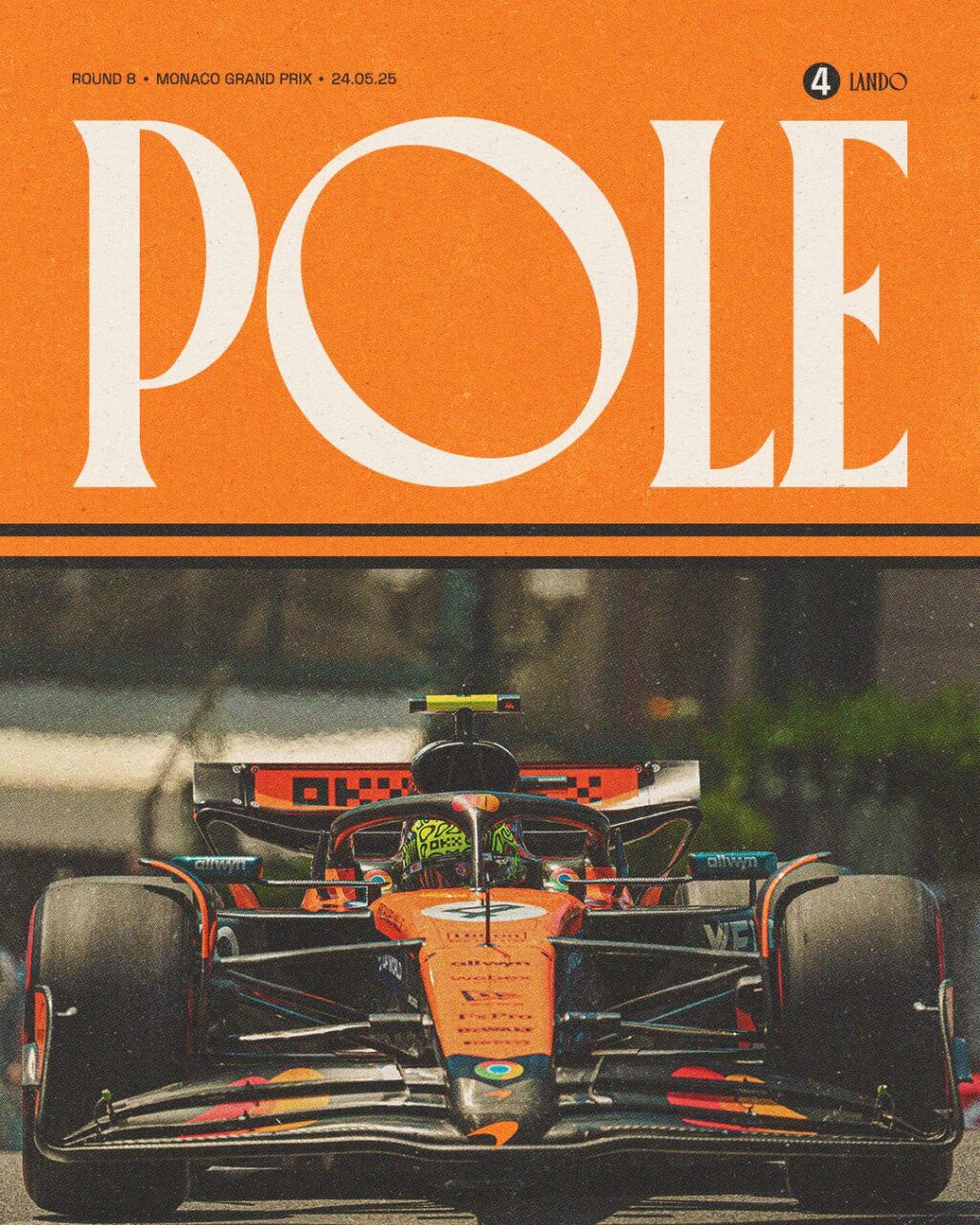 McLaren F1 comemora a pole