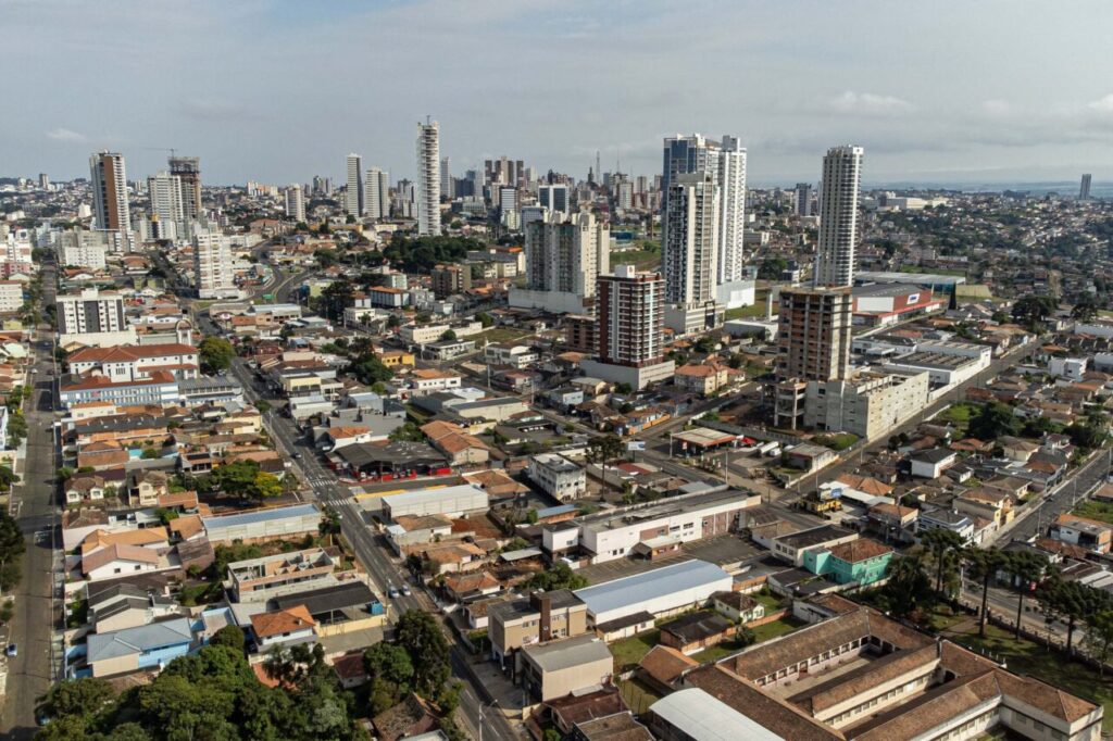 Drone centro de Ponta Grossa