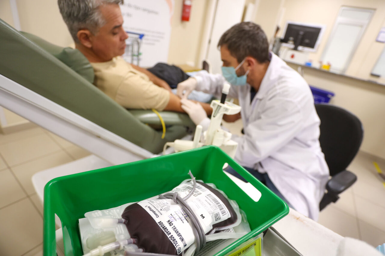 Hemepar, doação de sangue Foto Gilson Abreu