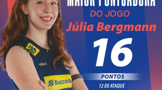 A paranaense Julia Bergmann: maior pontuadora