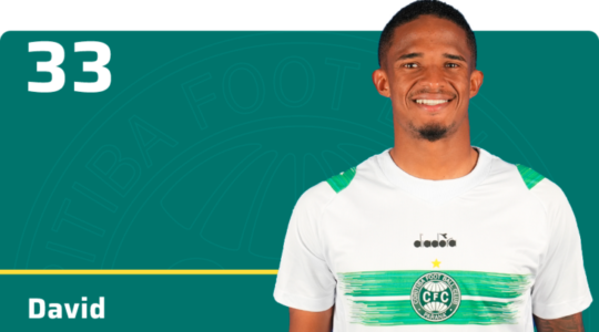 O atacante David da Hora, do Coritiba