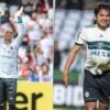 O goleiro Marcos, ídolo do Paraná Clube, e o meia Tiago Real, ex-Coritiba