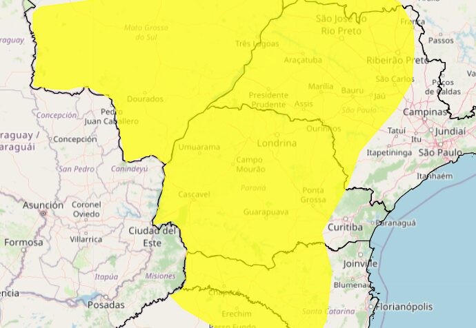 alerta amarelo