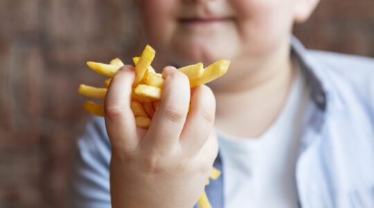 feche-garoto-segurando-batatas-fritas