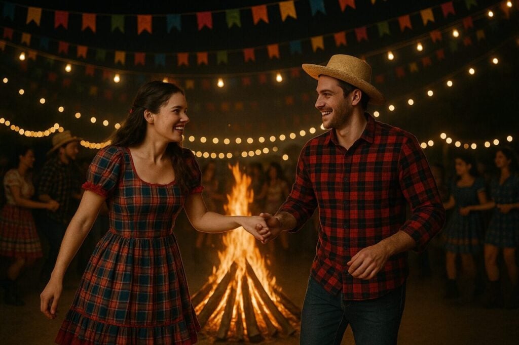 Imagem: Festa Junina (gerada por IA, ChatGPT)