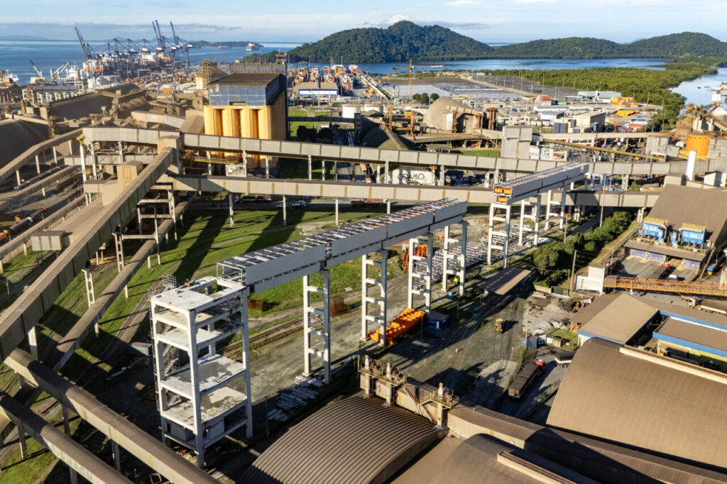 Obras do moegão do Porto de Paranaguá