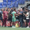 O ponta Jhon Arias em treino do Fluminense