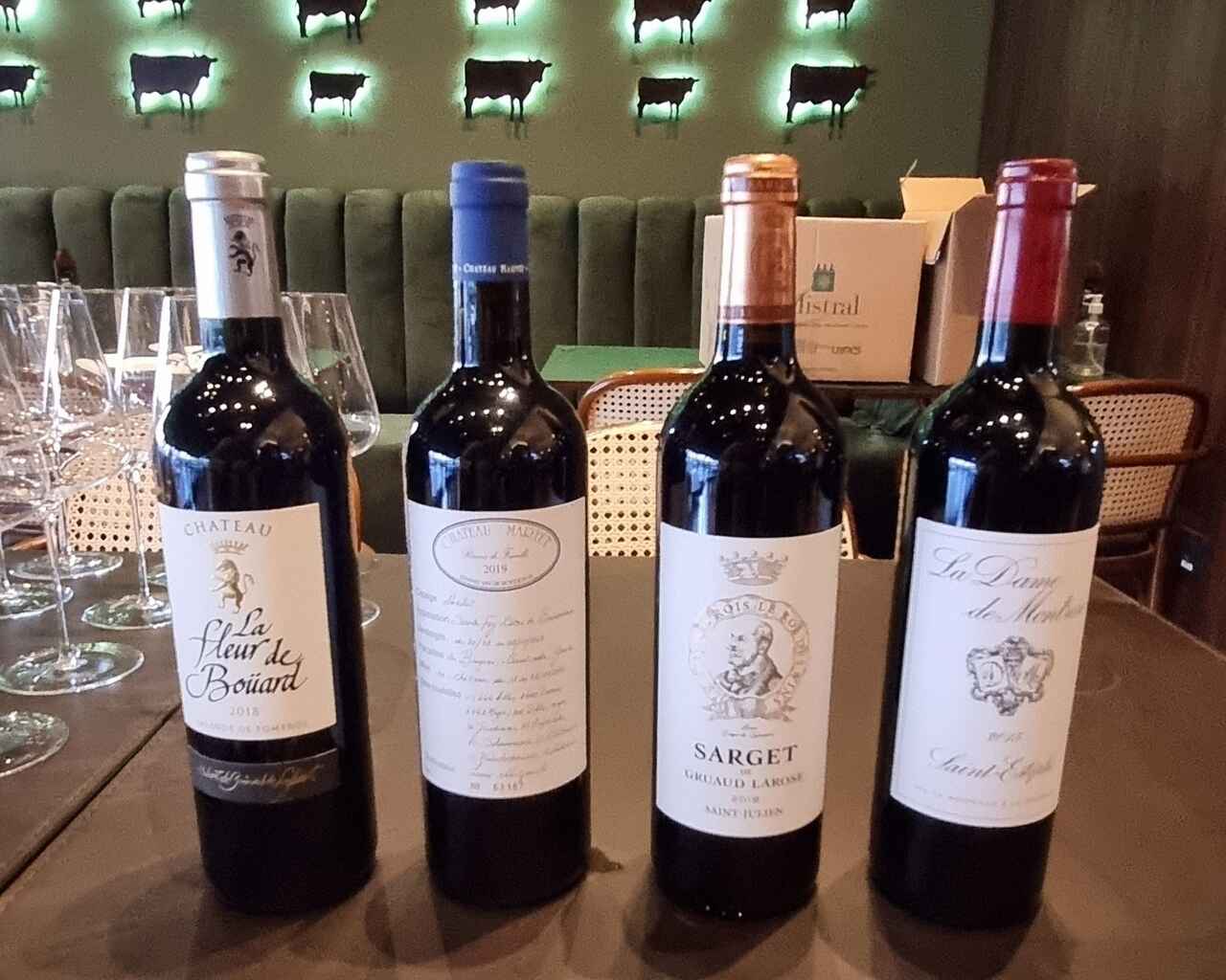 Vinhos de Bordeaux no Las Tablas (fotos Simone Meirelles)