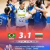 Brasil vence Bulgária no vôlei feminino