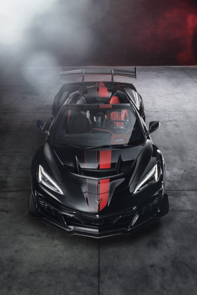2026 Corvette ZR1X Black Front Elevated
