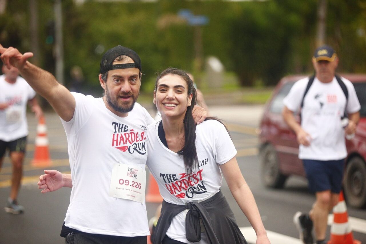 João Norberto dos Santos Junior e a filha Amyna