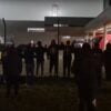 Protesto de torcedores do Athletico no aeroporto