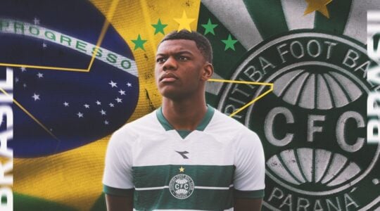 O volante Khensane, do Coritiba