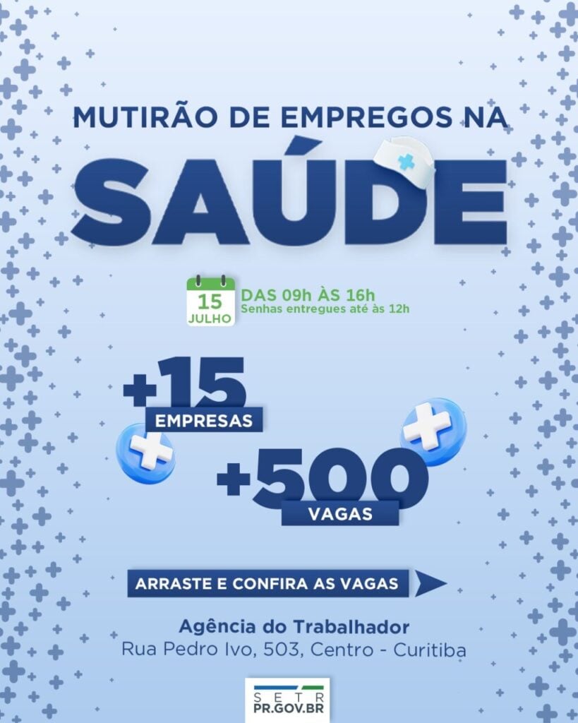 Mutirão de Empregos Saúde