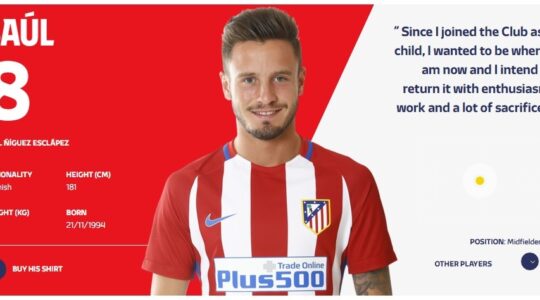 Saul Niguez, do Atlético de Madrid: na mira do Flamengo