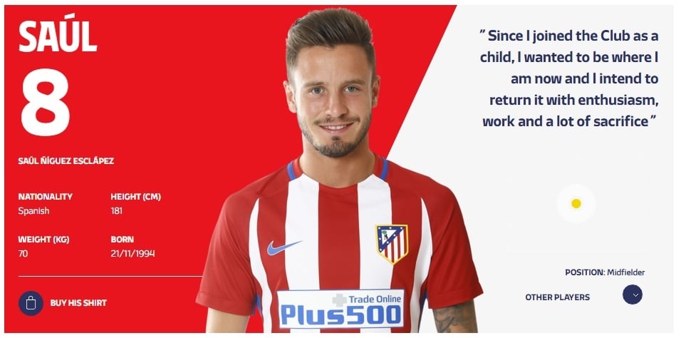 Saul Niguez, do Atlético de Madrid: na mira do Flamengo