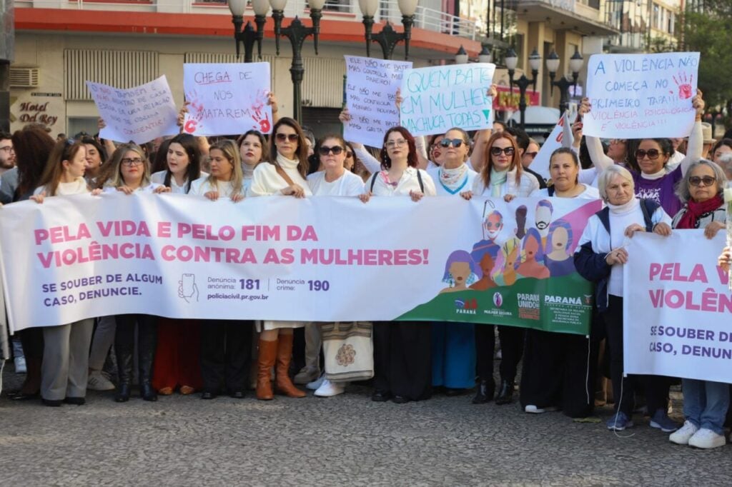 caminhada feminicídio romanelli foto divulgação