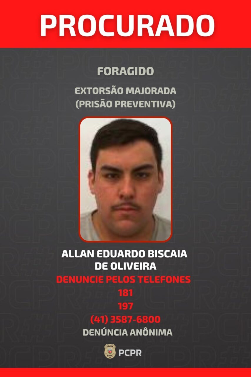 foragido por extorsao
