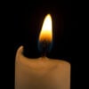 Candle light background, realistic flame, high resolution image