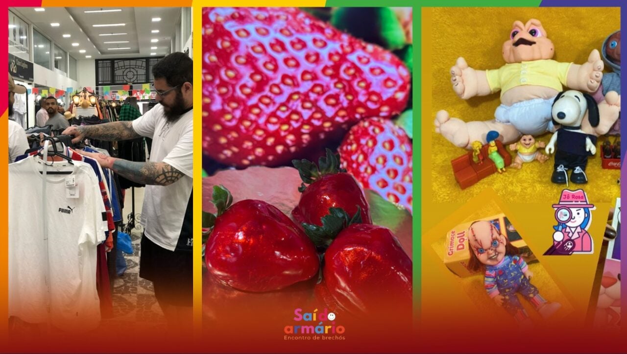 sai do armario com morango do amor