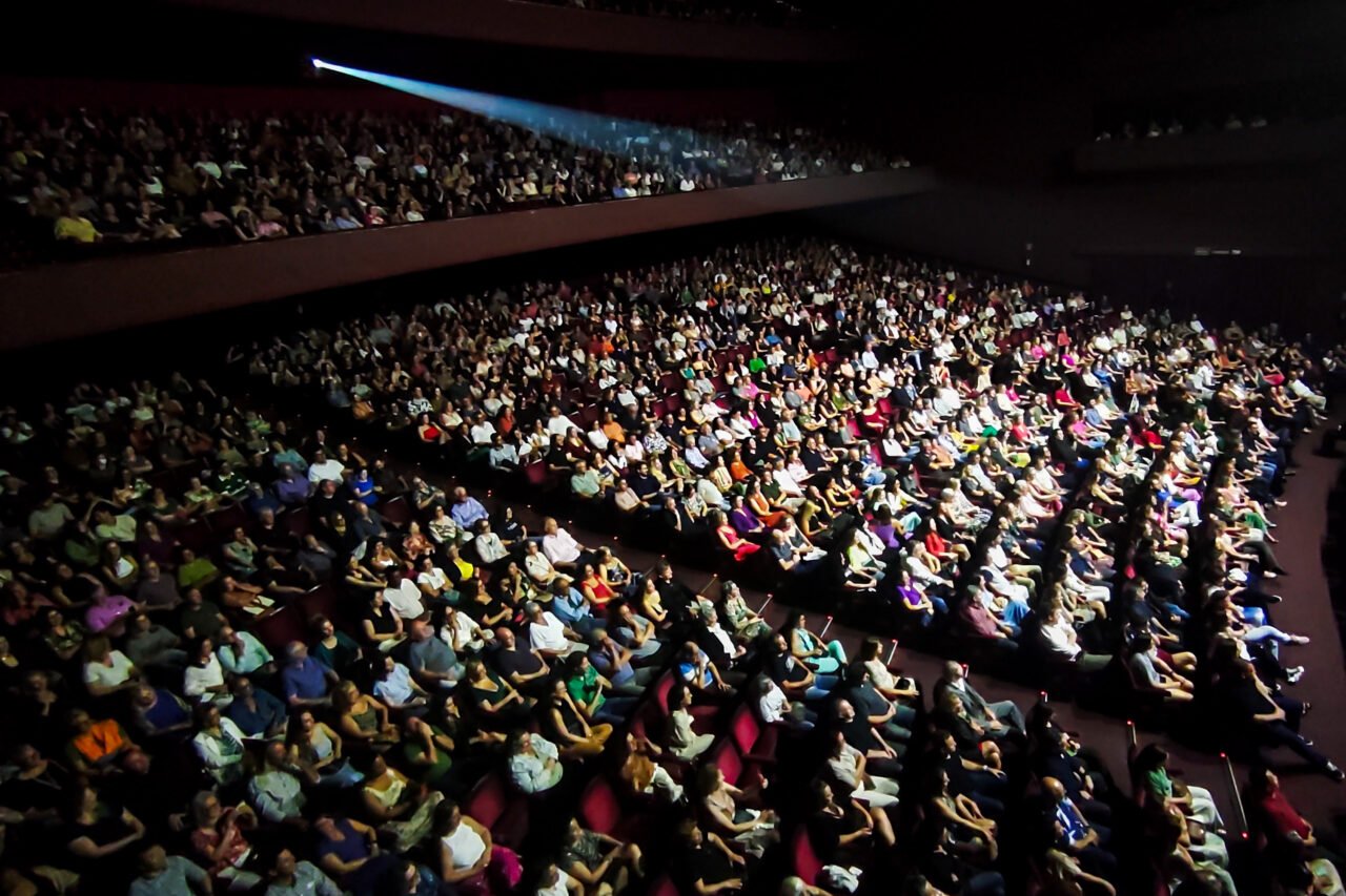Curitiba, 02 de março de 2024 – Plateia no Teatro Guaíra, vista do camarote.