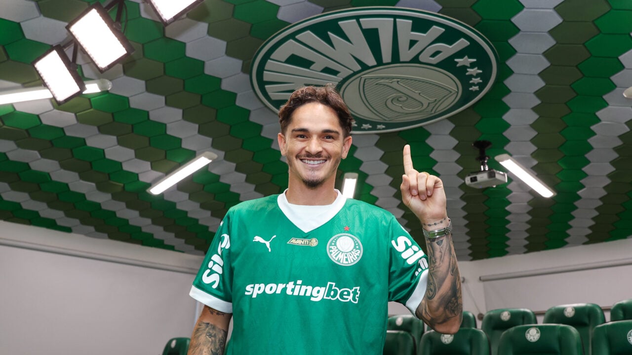 O lateral-direito Khellven, do Palmeiras: ex-Athletico Paranaense