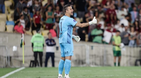 O goleiro Fábio, em Fluminense x América de Cali