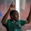 Jacy comemora gol em Vila Nova x Coritiba