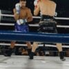Fernando Black em ação no boxe