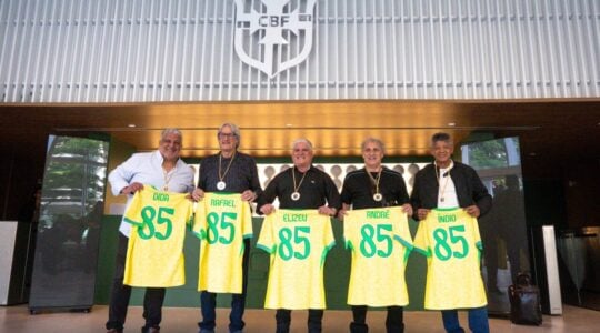 Dida, Rafael Cammarota, Elizeu, André e Índio: campeões de 1985 pelo Coritiba