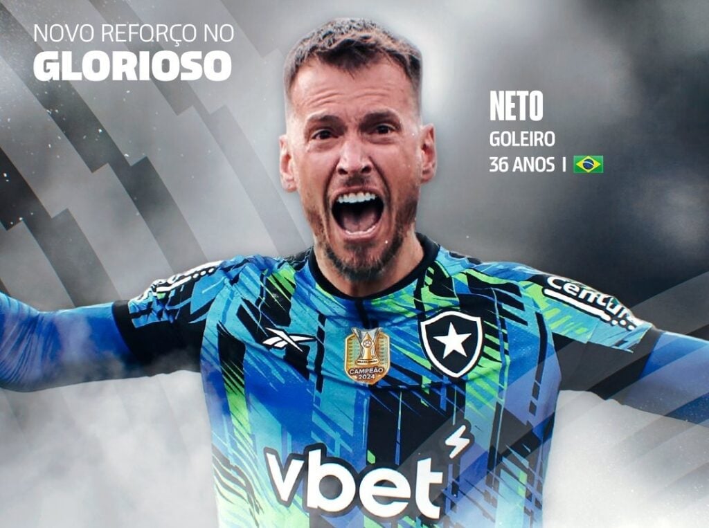 Botafogo anuncia o goleiro Neto, ex-Athletico Paranaense